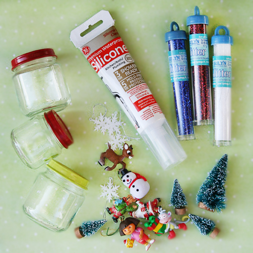 How to Make Snow Globes (using baby food jars)!